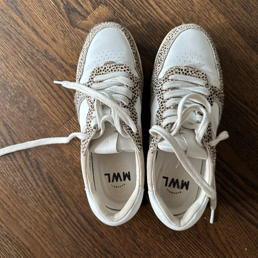 Madewell Court Sneakers in Spotted Calf Hair | Size 7